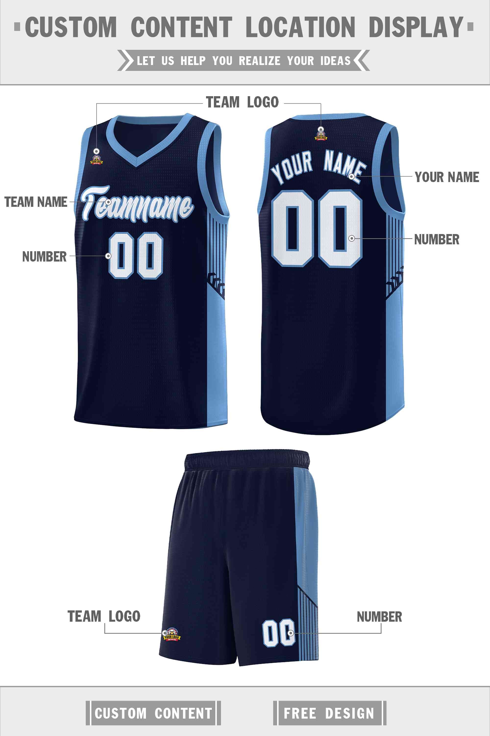 Custom Neon Green Navy-White Side Two-Tone Classic Sports Uniform Basketball Jersey |KXKSHOP