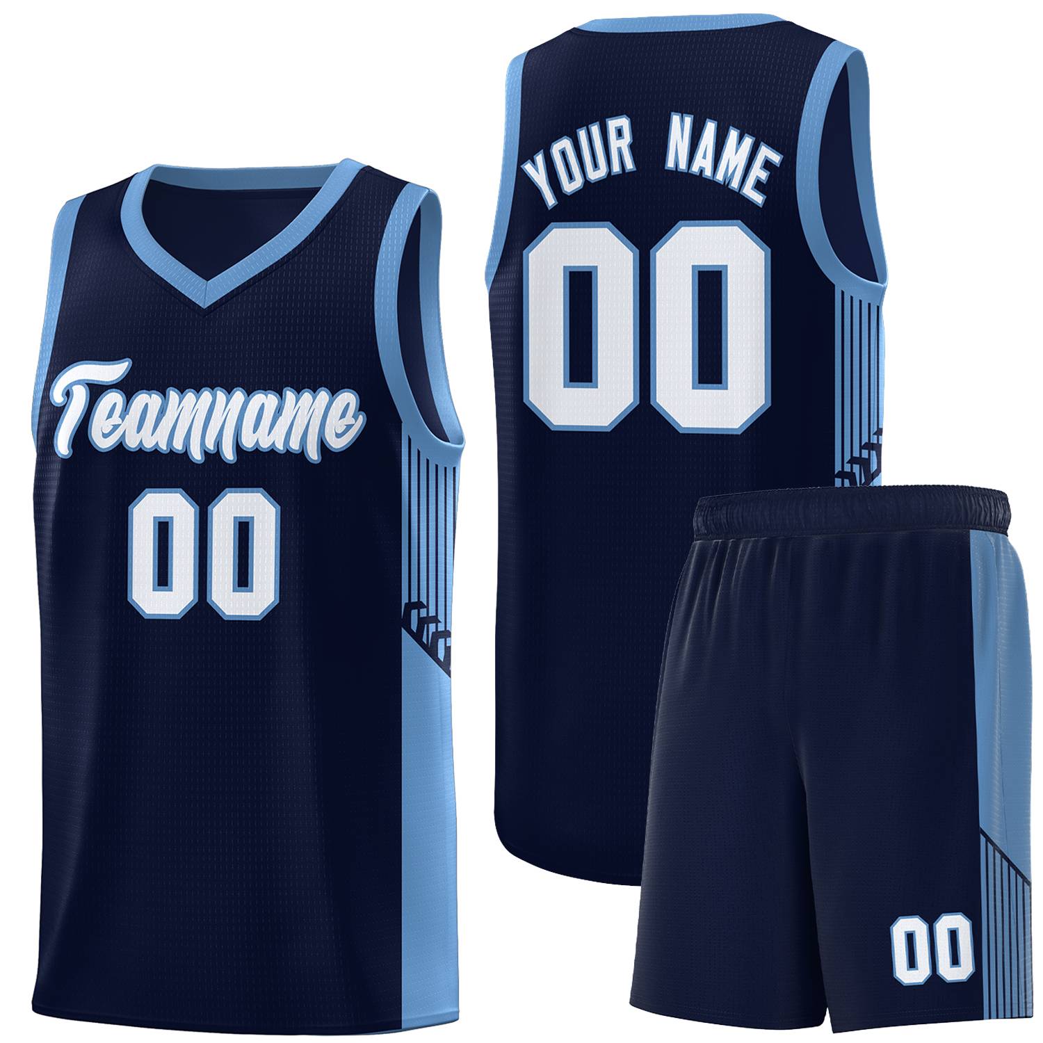 Custom Neon Green Navy-White Side Two-Tone Classic Sports Uniform Basketball Jersey |KXKSHOP