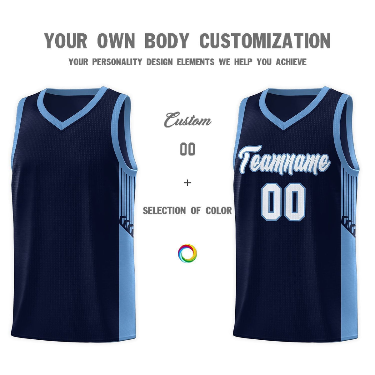 Custom Neon Green Navy-White Side Two-Tone Classic Sports Uniform Basketball Jersey |KXKSHOP