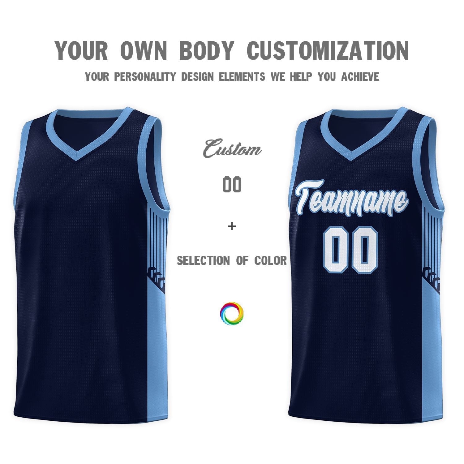 Custom Neon Green Navy-White Side Two-Tone Classic Sports Uniform Basketball Jersey |KXKSHOP