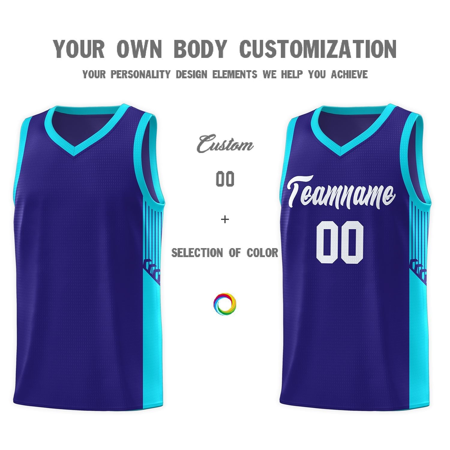 Custom Neon Green Navy-White Side Two-Tone Classic Sports Uniform Basketball Jersey |KXKSHOP