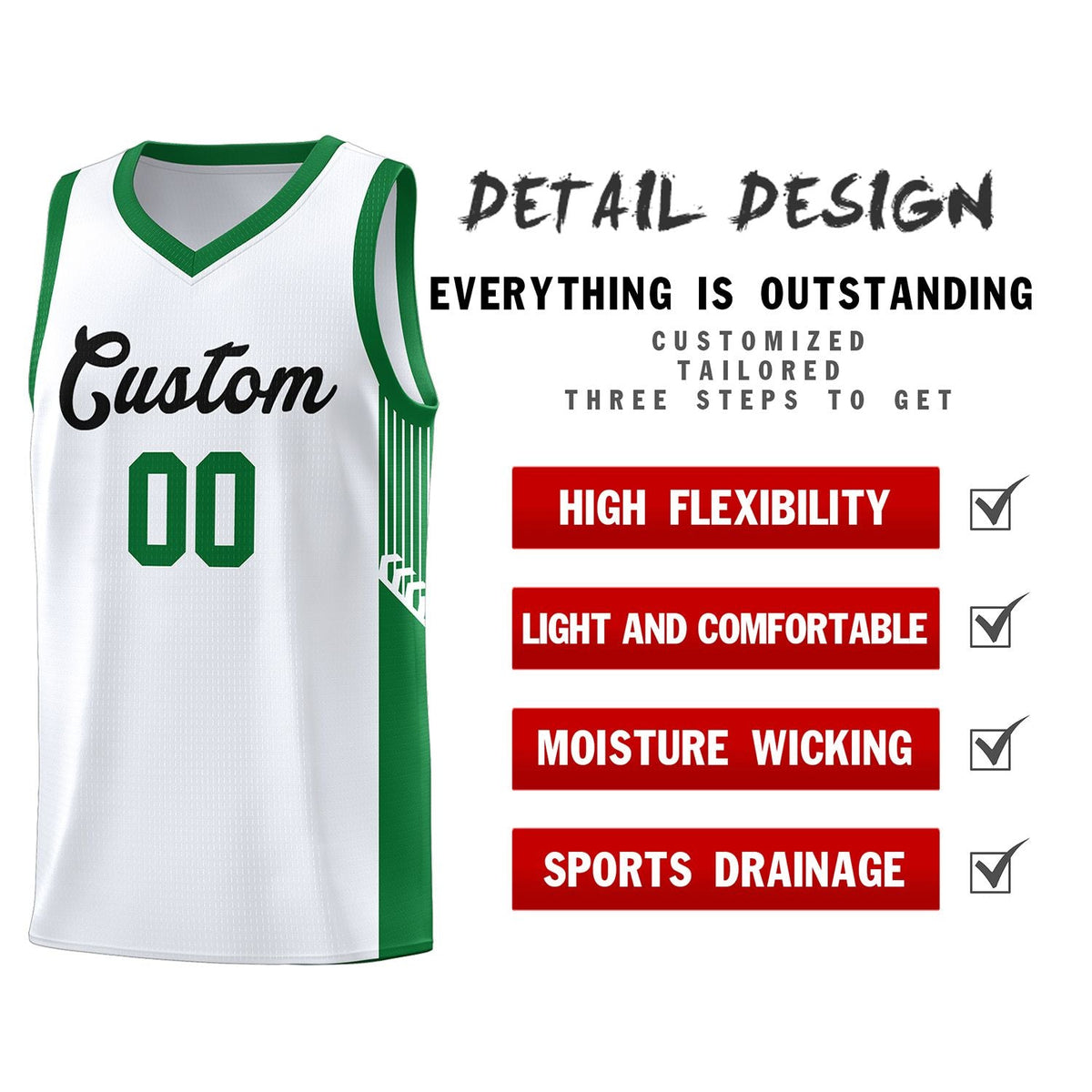 Custom Neon Green Navy-White Side Two-Tone Classic Sports Uniform Basketball Jersey |KXKSHOP