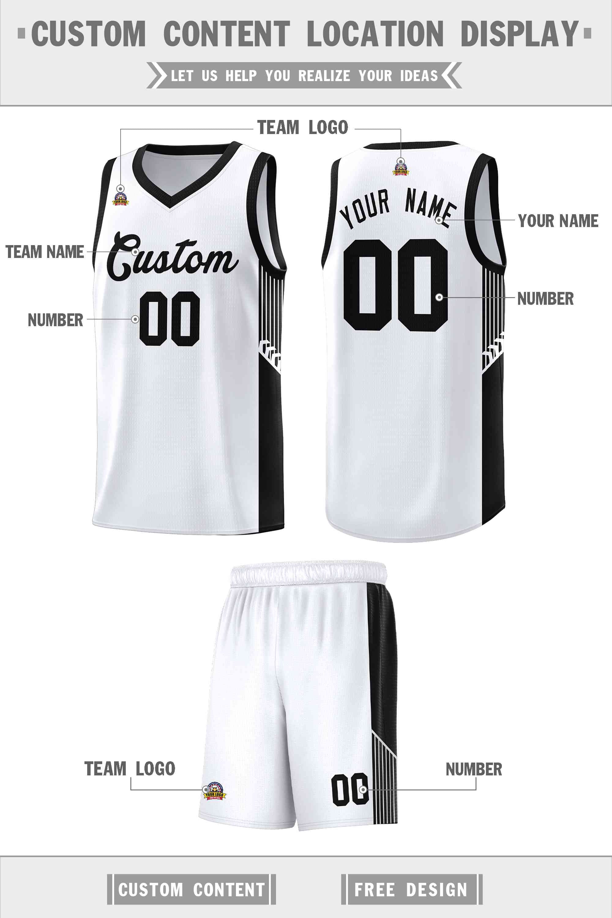 Custom Neon Green Navy-White Side Two-Tone Classic Sports Uniform Basketball Jersey |KXKSHOP