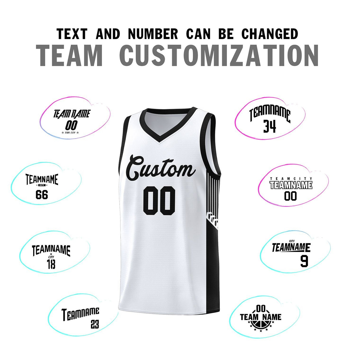 Custom Neon Green Navy-White Side Two-Tone Classic Sports Uniform Basketball Jersey |KXKSHOP