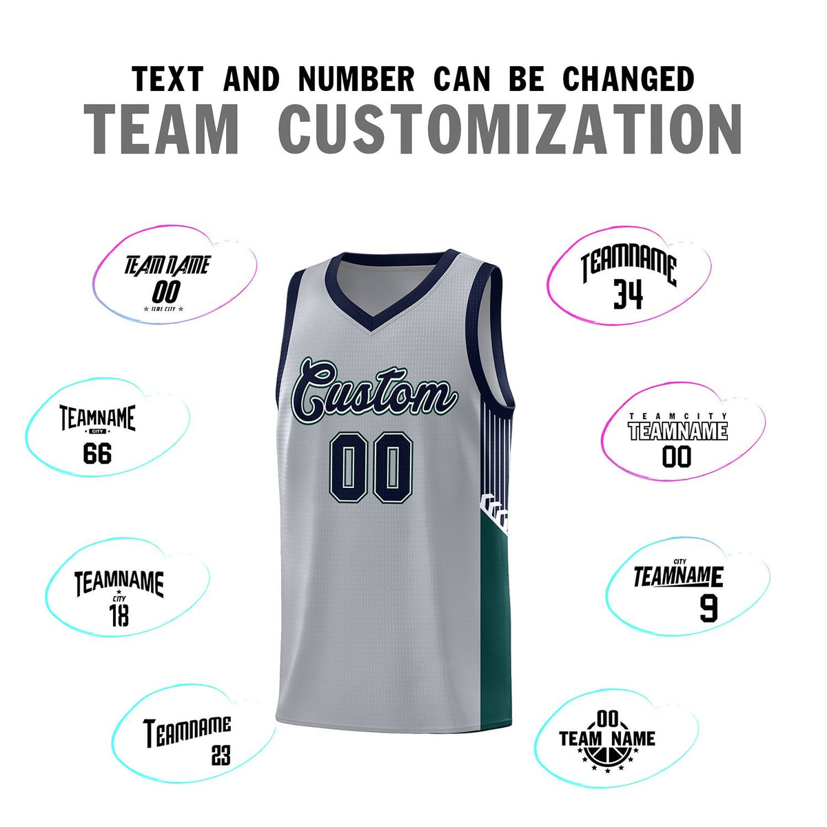 Custom Neon Green Navy-White Side Two-Tone Classic Sports Uniform Basketball Jersey |KXKSHOP
