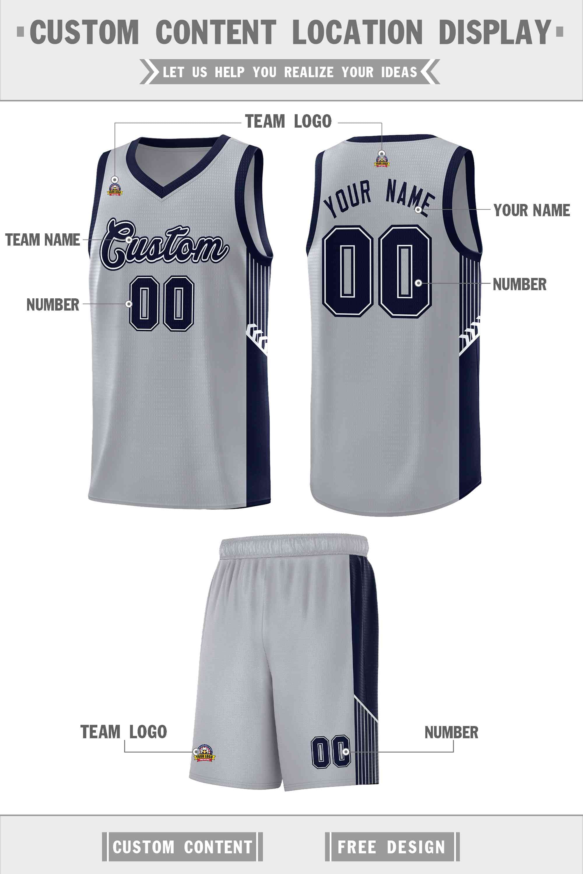 Custom Neon Green Navy-White Side Two-Tone Classic Sports Uniform Basketball Jersey |KXKSHOP