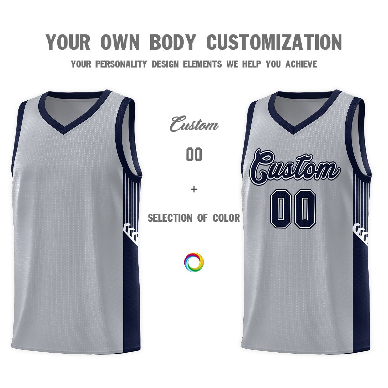 Custom Neon Green Navy-White Side Two-Tone Classic Sports Uniform Basketball Jersey |KXKSHOP