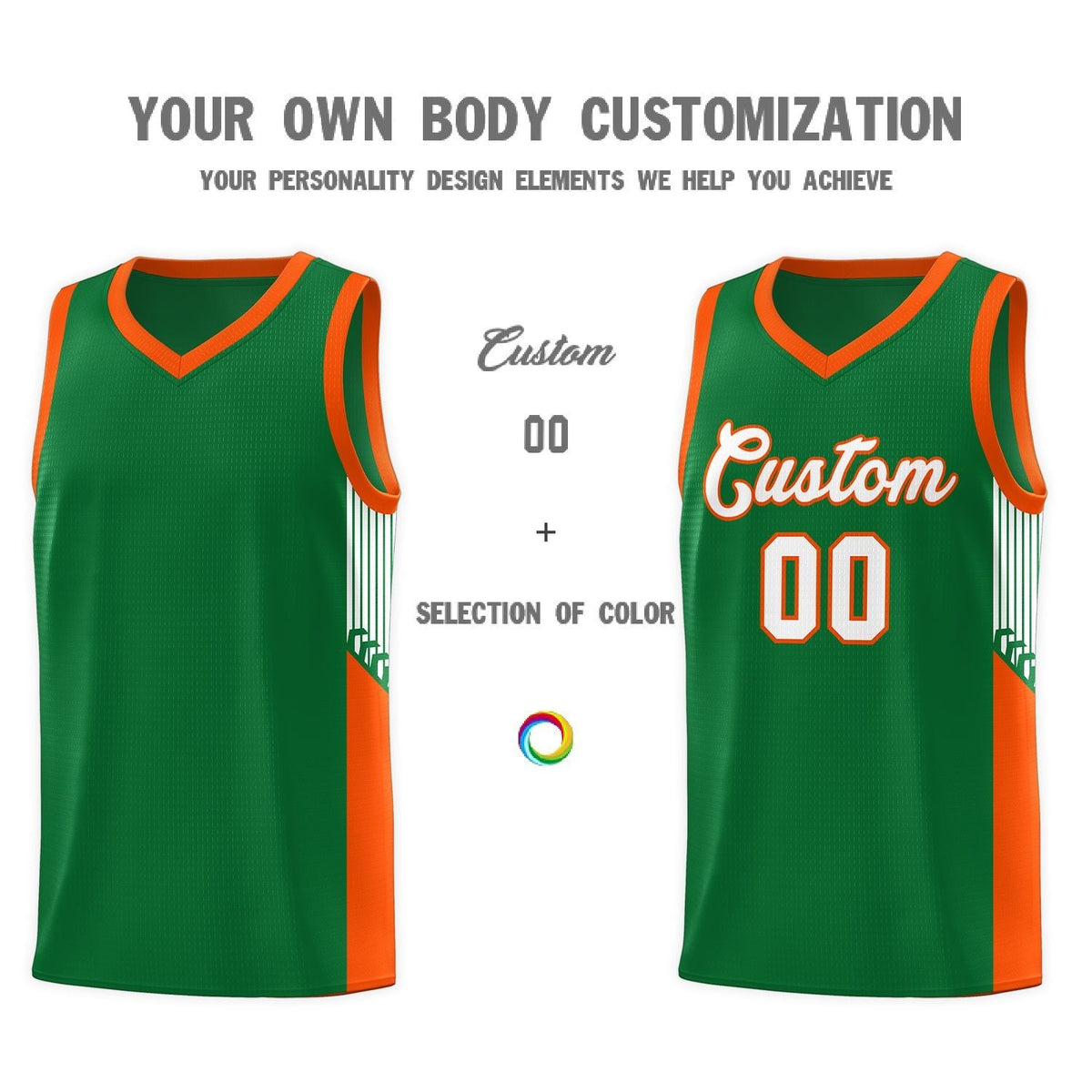 Custom Neon Green Navy-White Side Two-Tone Classic Sports Uniform Basketball Jersey |KXKSHOP