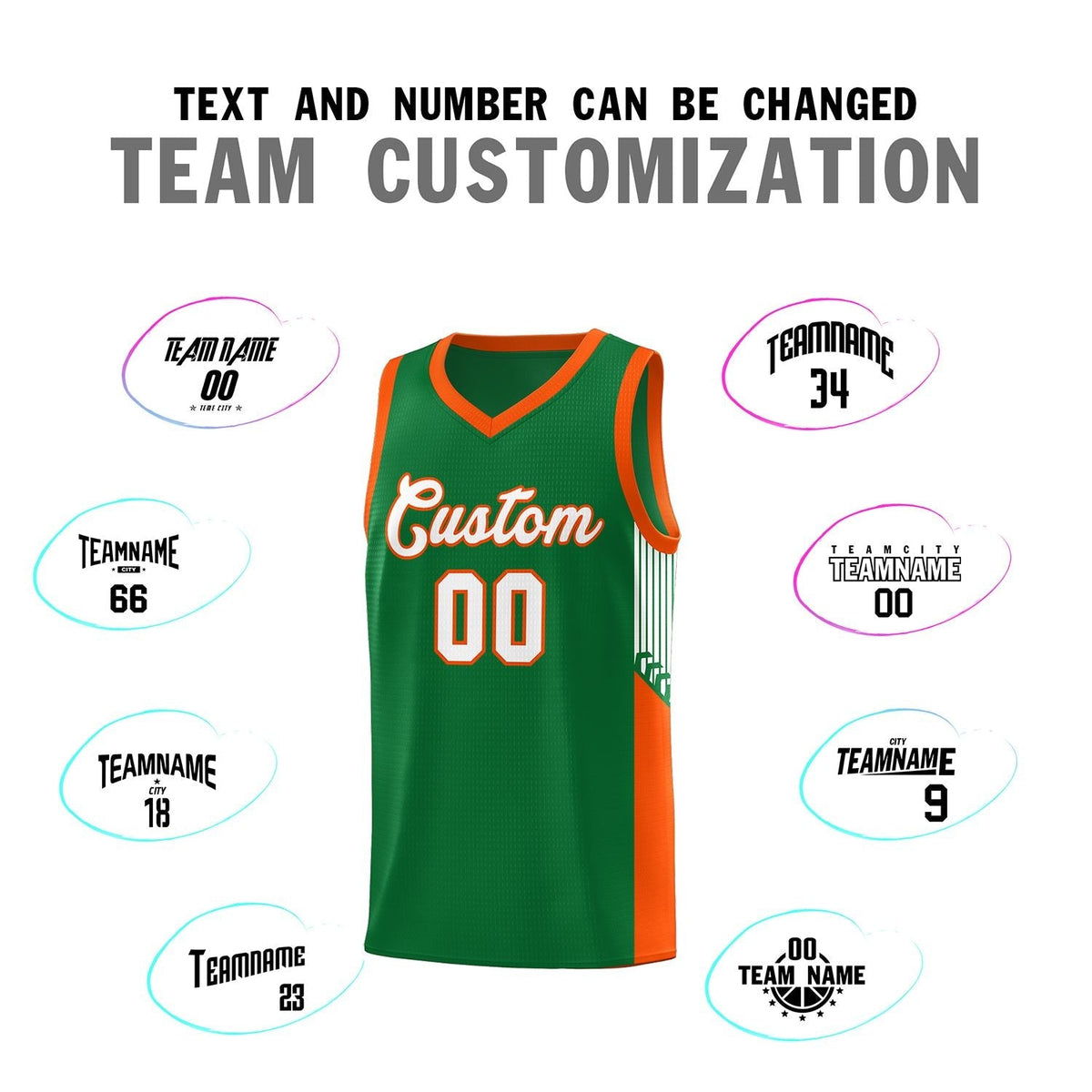 Custom Neon Green Navy-White Side Two-Tone Classic Sports Uniform Basketball Jersey |KXKSHOP