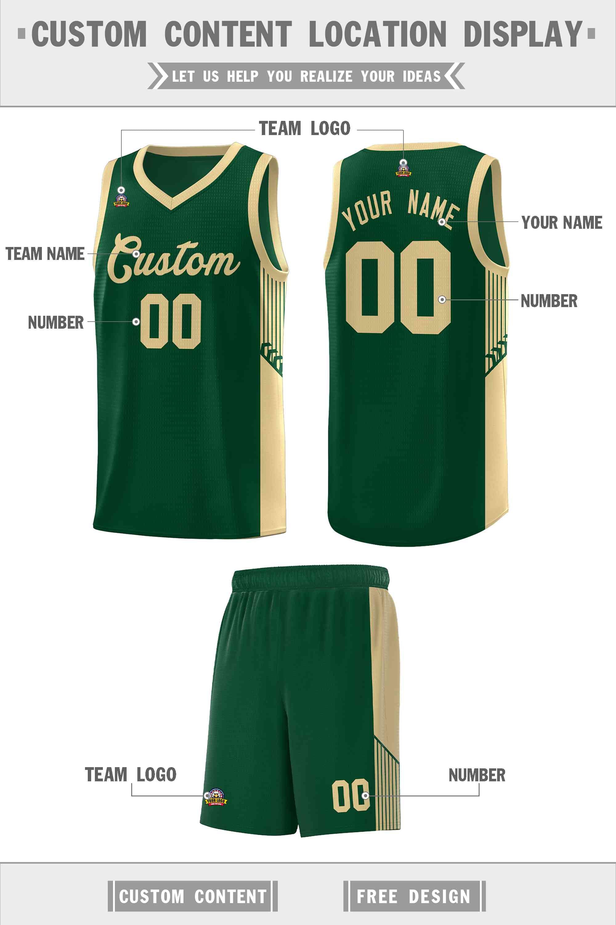 Custom Neon Green Navy-White Side Two-Tone Classic Sports Uniform Basketball Jersey |KXKSHOP
