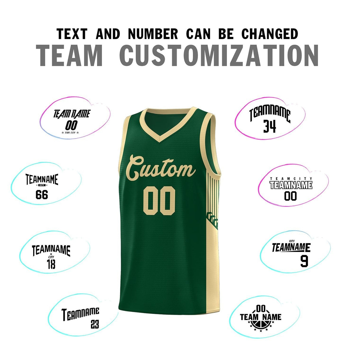 Custom Neon Green Navy-White Side Two-Tone Classic Sports Uniform Basketball Jersey |KXKSHOP