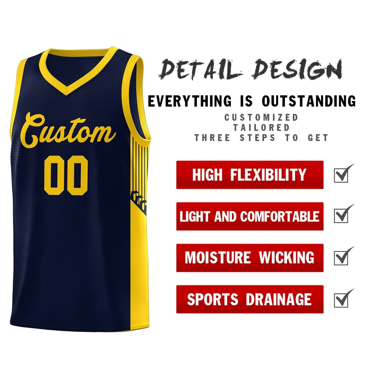 Custom Neon Green Navy-White Side Two-Tone Classic Sports Uniform Basketball Jersey |KXKSHOP