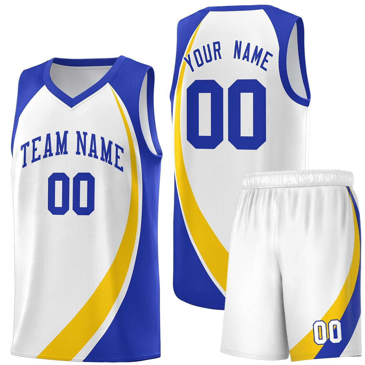 Custom Neon Green Navy-White Side Two-Tone Classic Sports Uniform Basketball Jersey |KXKSHOP