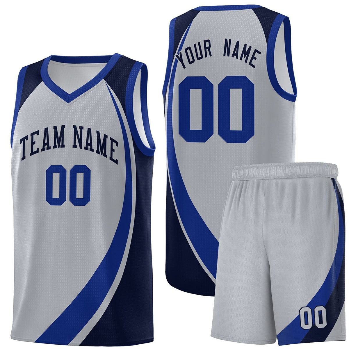 Custom Neon Green Navy-White Side Two-Tone Classic Sports Uniform Basketball Jersey |KXKSHOP