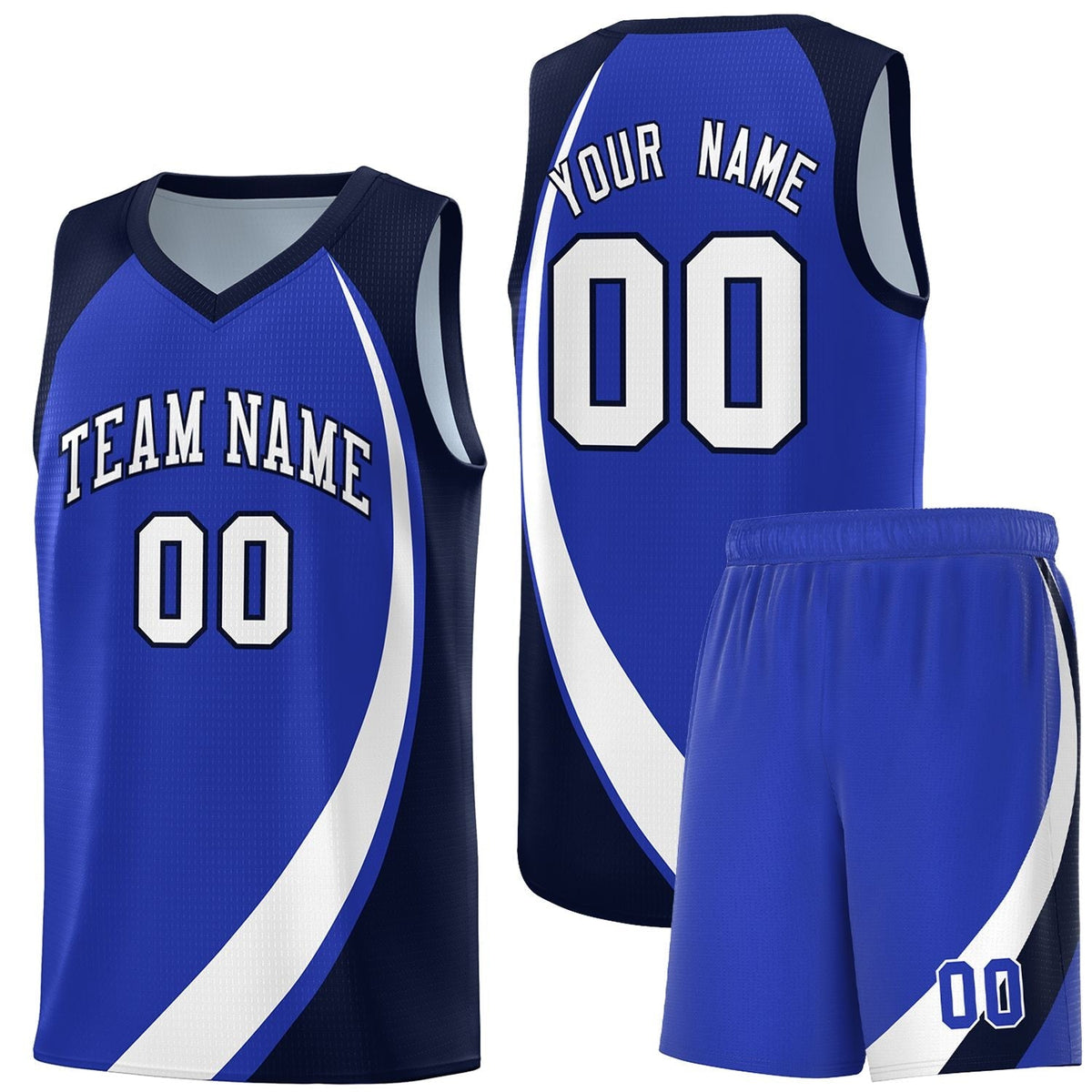 Custom Neon Green Navy-White Side Two-Tone Classic Sports Uniform Basketball Jersey |KXKSHOP