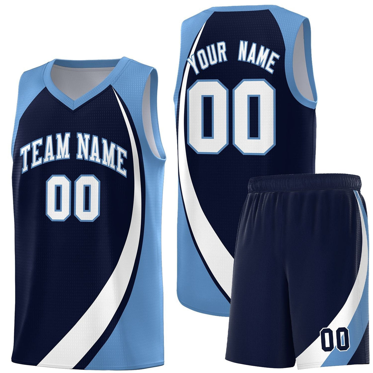 Custom Neon Green Navy-White Side Two-Tone Classic Sports Uniform Basketball Jersey |KXKSHOP