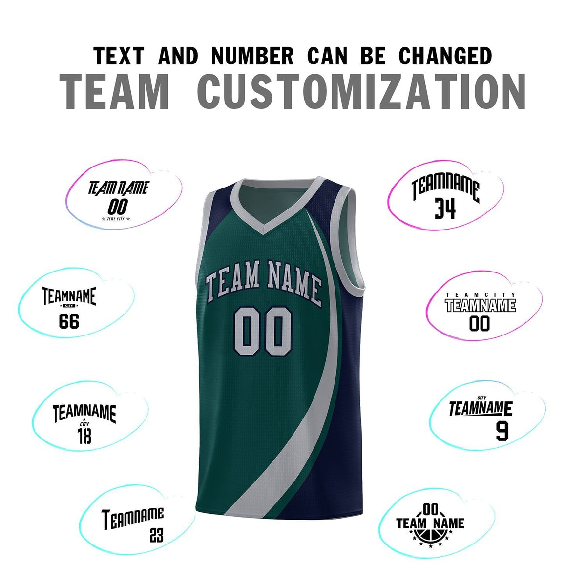 Custom Neon Green Navy-White Side Two-Tone Classic Sports Uniform Basketball Jersey |KXKSHOP