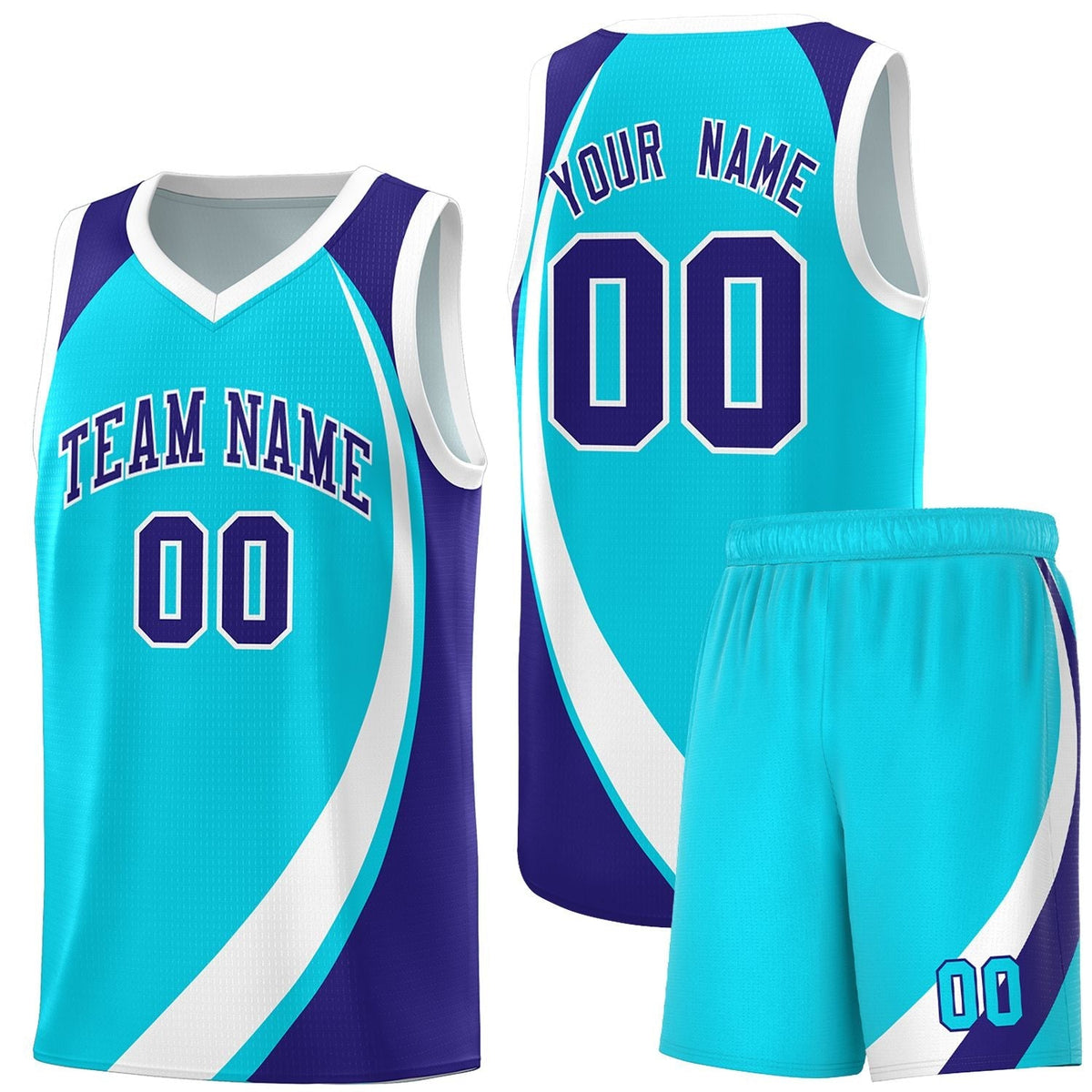 Custom Neon Green Navy-White Side Two-Tone Classic Sports Uniform Basketball Jersey |KXKSHOP