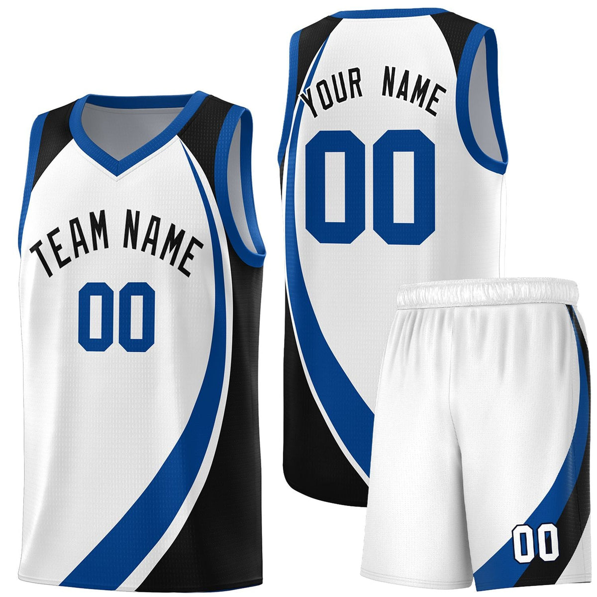 Custom Neon Green Navy-White Side Two-Tone Classic Sports Uniform Basketball Jersey |KXKSHOP