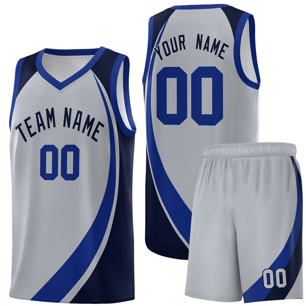Custom Neon Green Navy-White Side Two-Tone Classic Sports Uniform Basketball Jersey |KXKSHOP