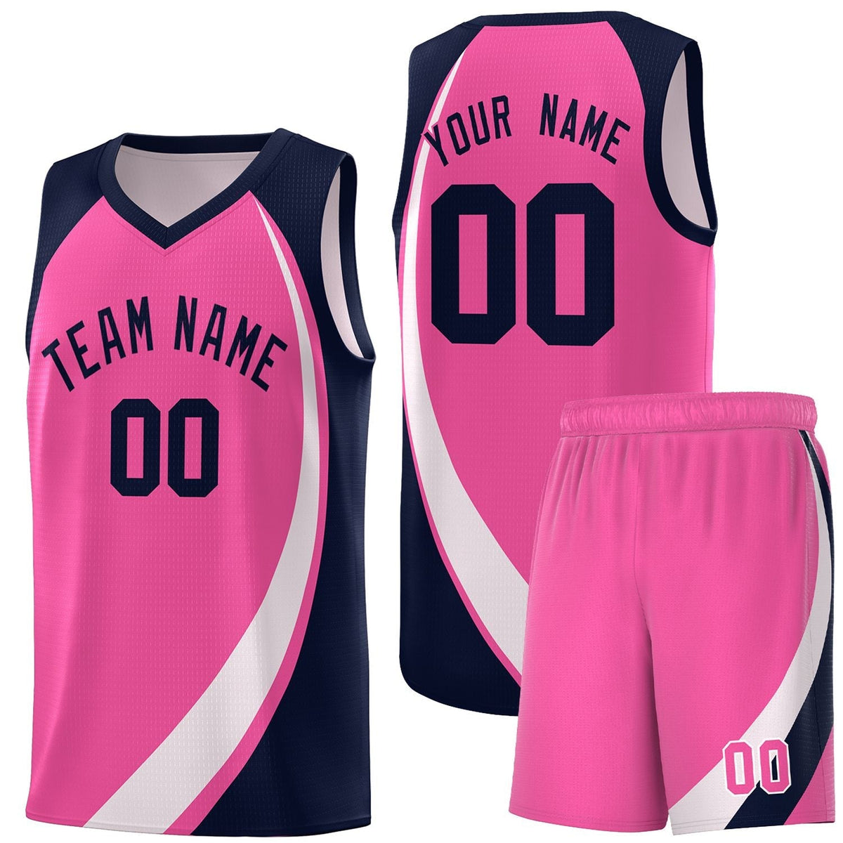 Custom Neon Green Navy-White Side Two-Tone Classic Sports Uniform Basketball Jersey |KXKSHOP