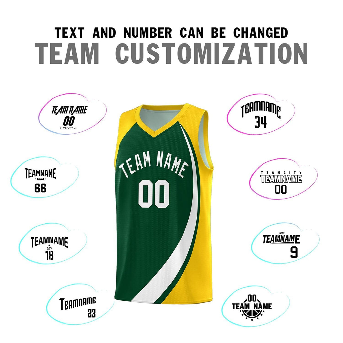 Custom Neon Green Navy-White Side Two-Tone Classic Sports Uniform Basketball Jersey |KXKSHOP