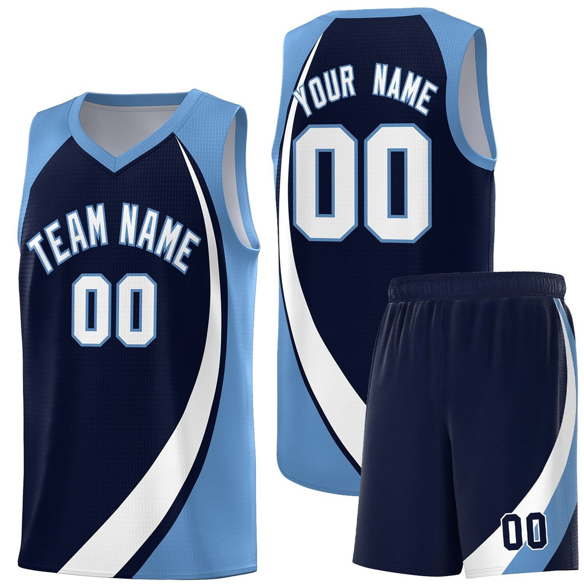 Custom Neon Green Navy-White Side Two-Tone Classic Sports Uniform Basketball Jersey |KXKSHOP