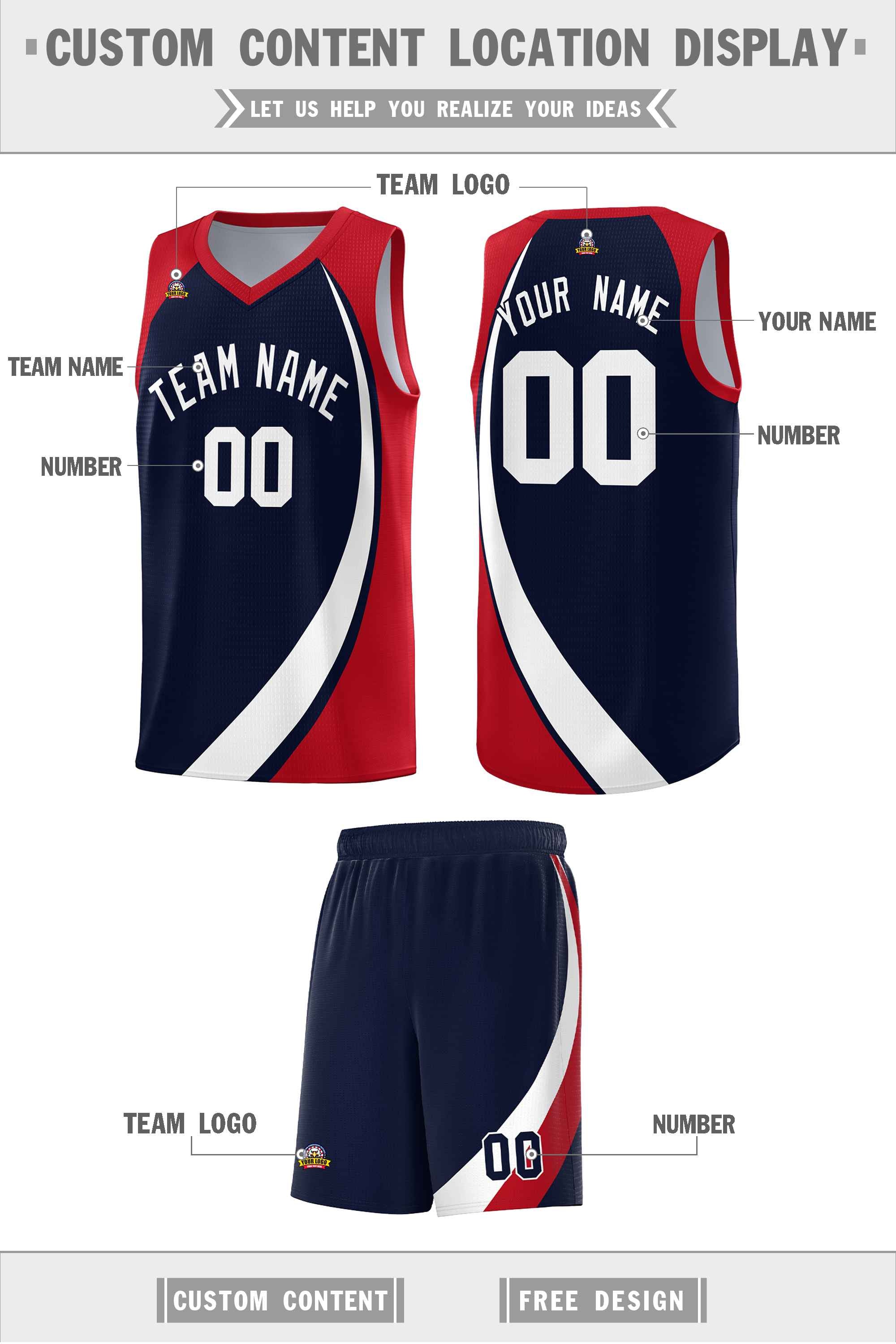 Custom Neon Green Navy-White Side Two-Tone Classic Sports Uniform Basketball Jersey |KXKSHOP