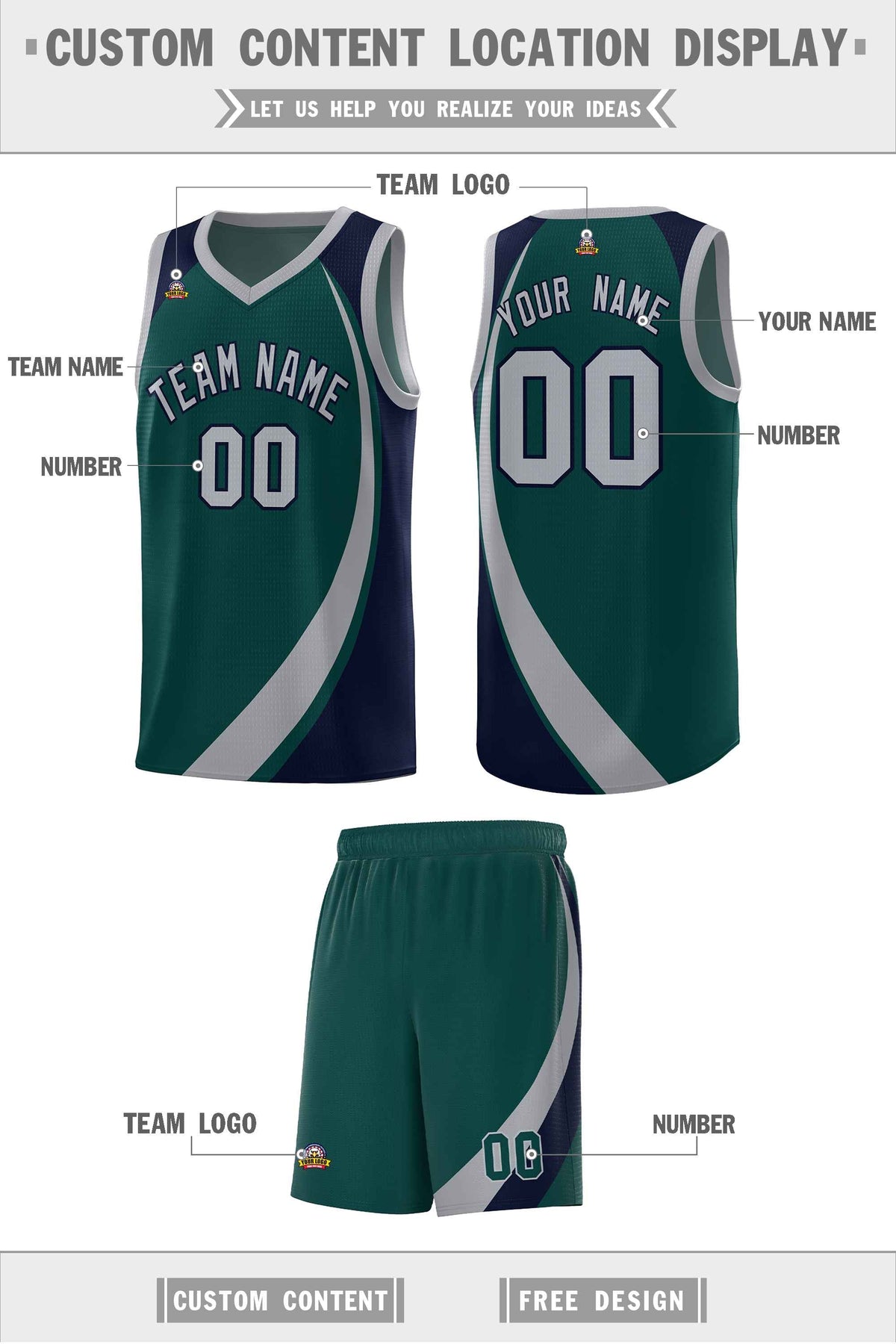 Custom Neon Green Navy-White Side Two-Tone Classic Sports Uniform Basketball Jersey |KXKSHOP