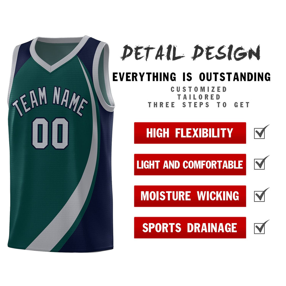 Custom Neon Green Navy-White Side Two-Tone Classic Sports Uniform Basketball Jersey |KXKSHOP