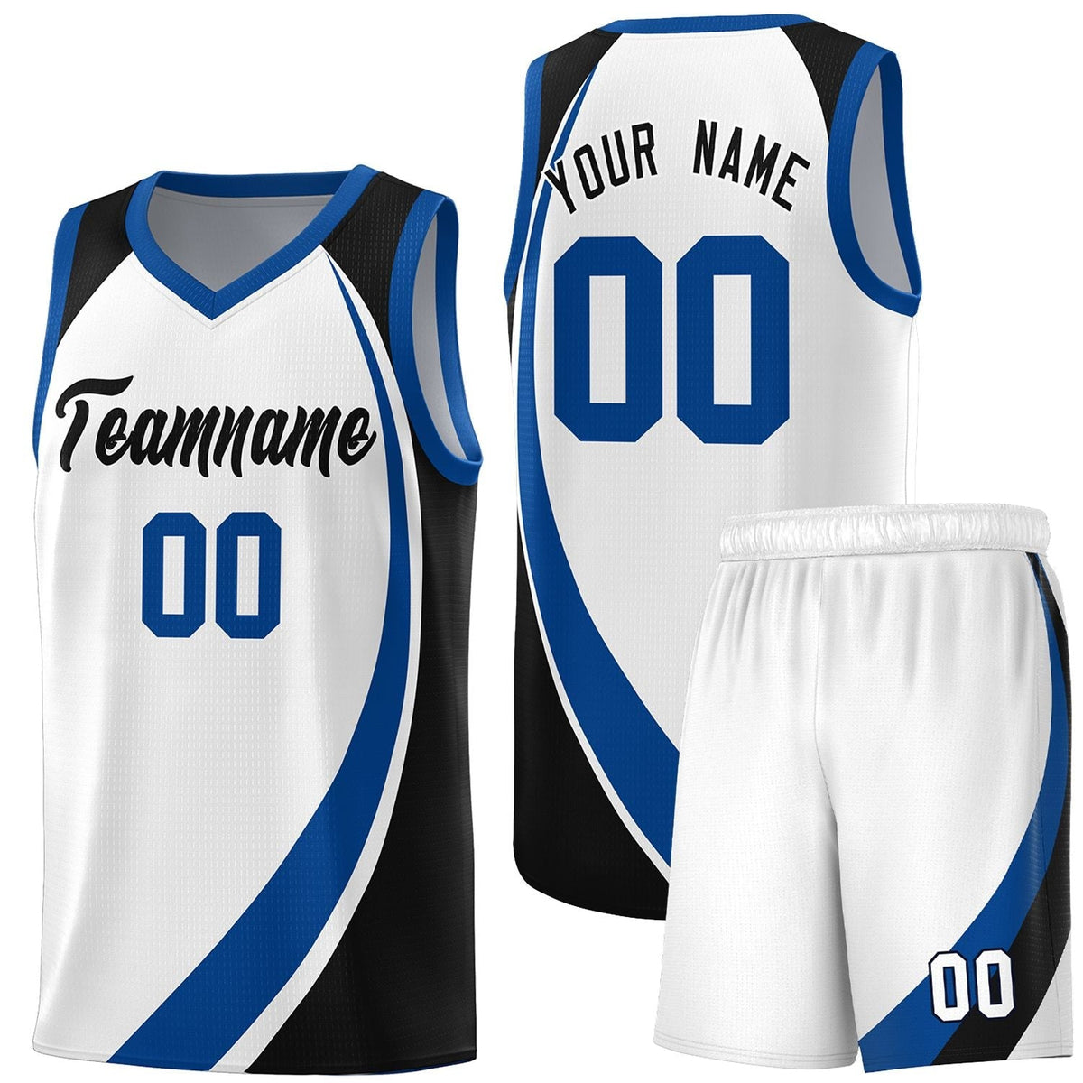 Custom Neon Green Navy-White Side Two-Tone Classic Sports Uniform Basketball Jersey |KXKSHOP