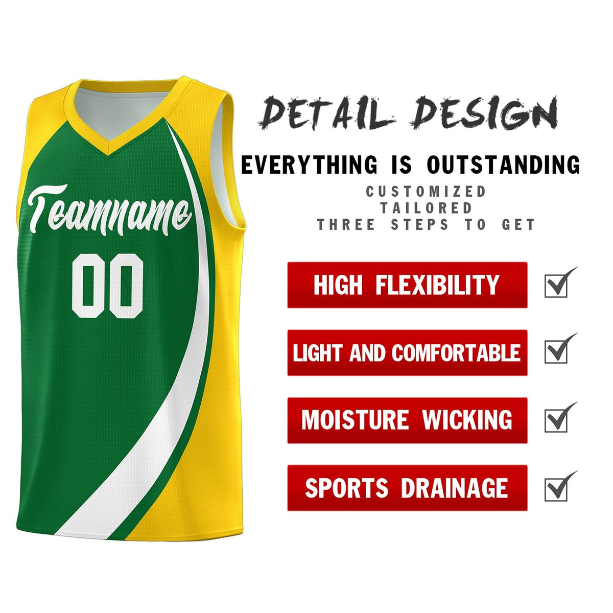 Custom Neon Green Navy-White Side Two-Tone Classic Sports Uniform Basketball Jersey |KXKSHOP