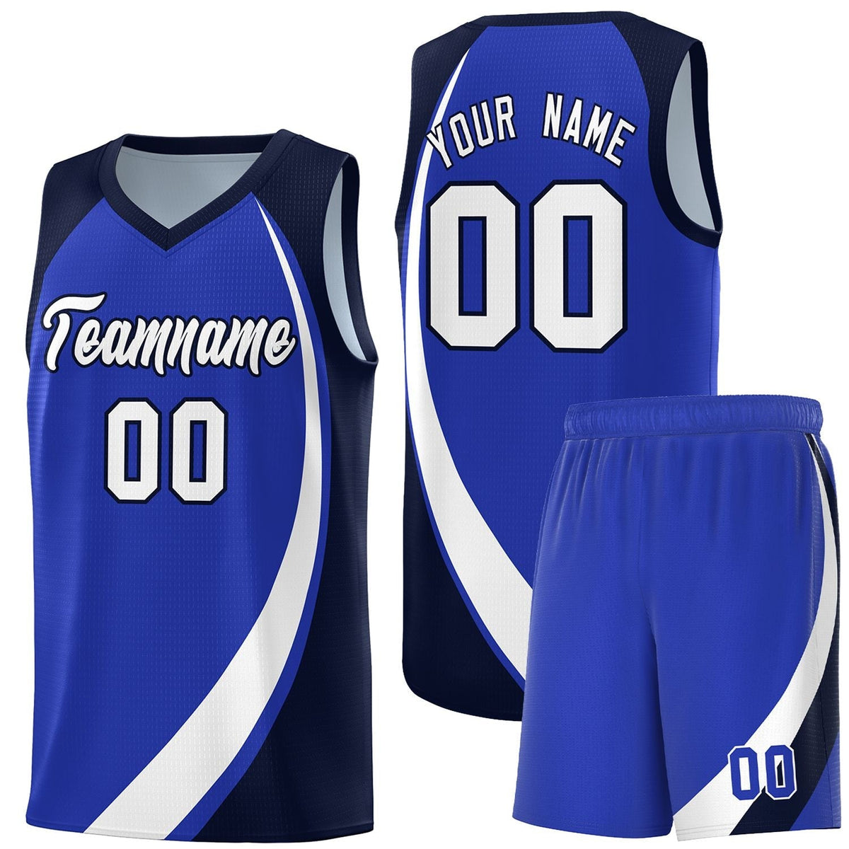 Custom Neon Green Navy-White Side Two-Tone Classic Sports Uniform Basketball Jersey |KXKSHOP