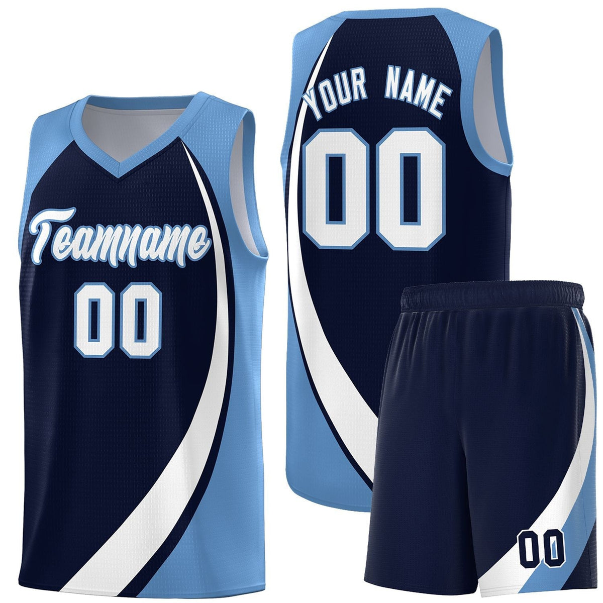 Custom Neon Green Navy-White Side Two-Tone Classic Sports Uniform Basketball Jersey |KXKSHOP