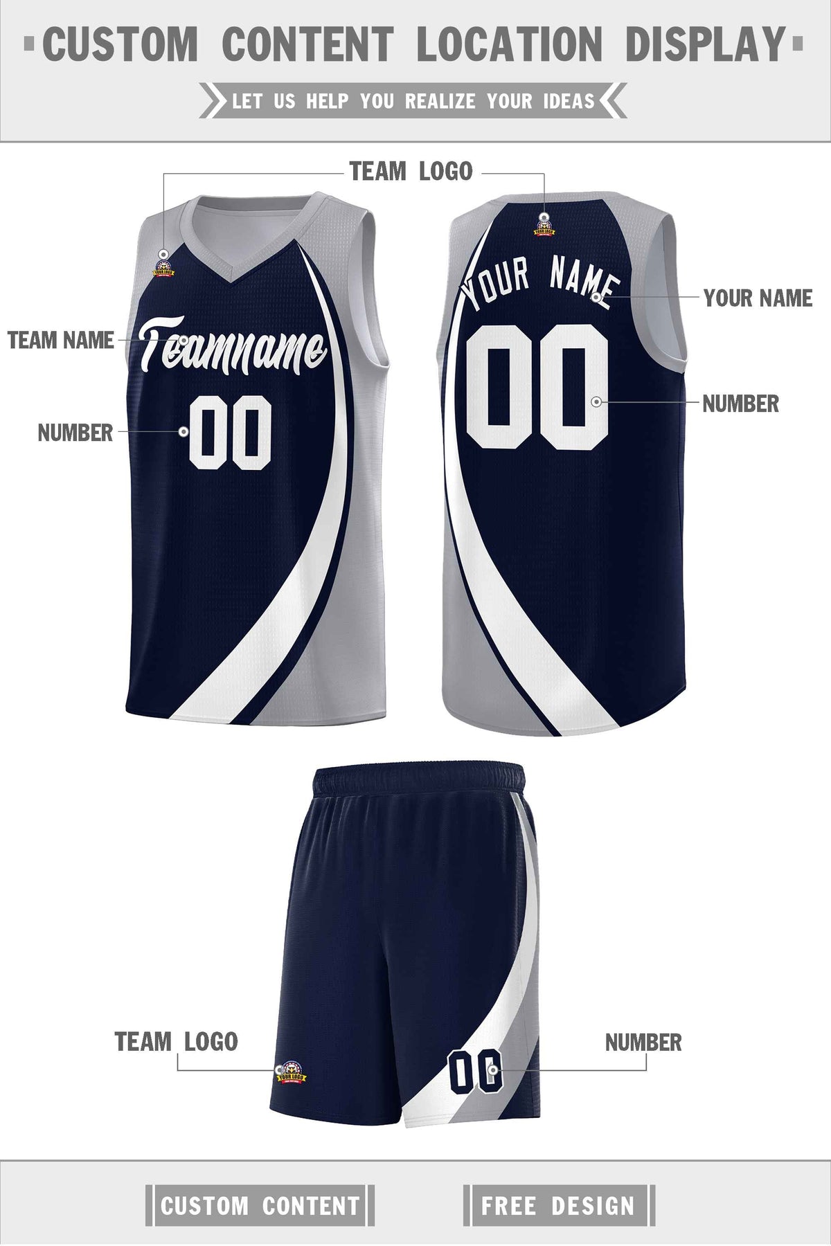 Custom Neon Green Navy-White Side Two-Tone Classic Sports Uniform Basketball Jersey |KXKSHOP