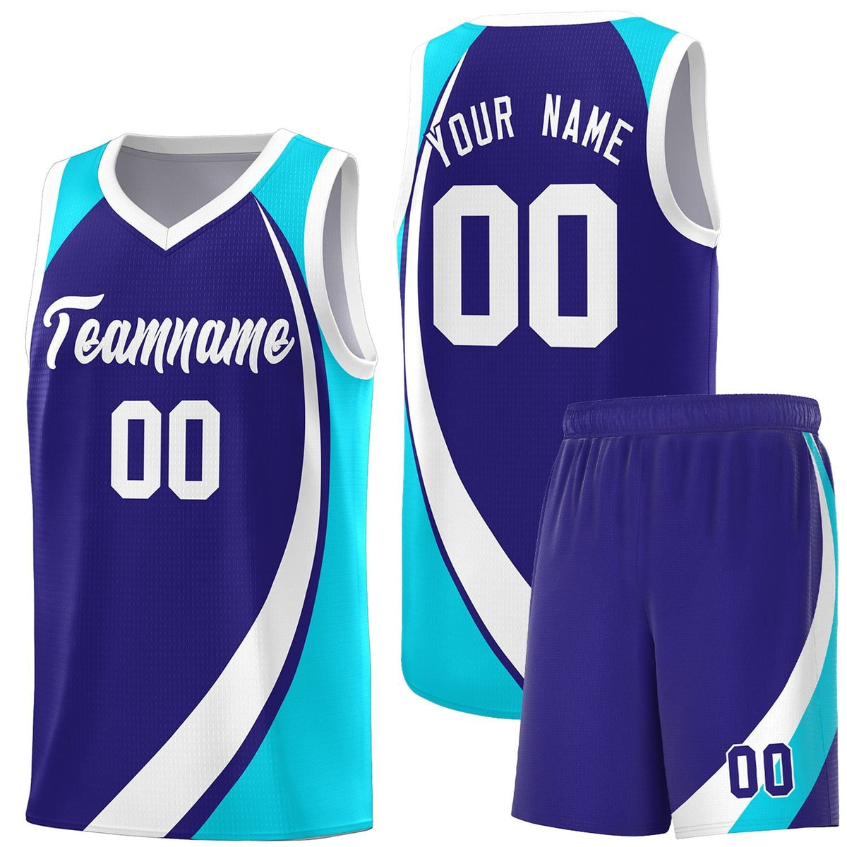 Custom Neon Green Navy-White Side Two-Tone Classic Sports Uniform Basketball Jersey |KXKSHOP