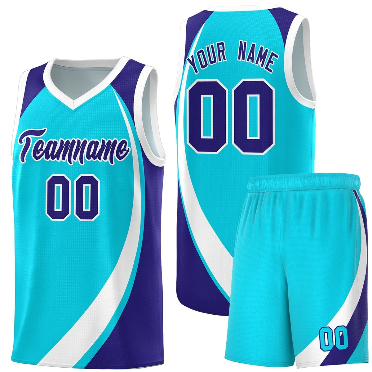 Custom Neon Green Navy-White Side Two-Tone Classic Sports Uniform Basketball Jersey |KXKSHOP