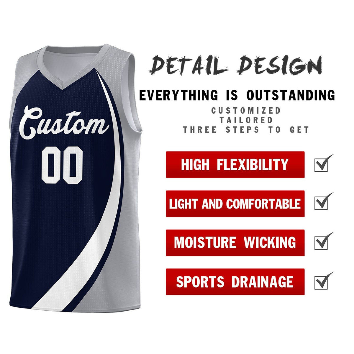 Custom Neon Green Navy-White Side Two-Tone Classic Sports Uniform Basketball Jersey |KXKSHOP