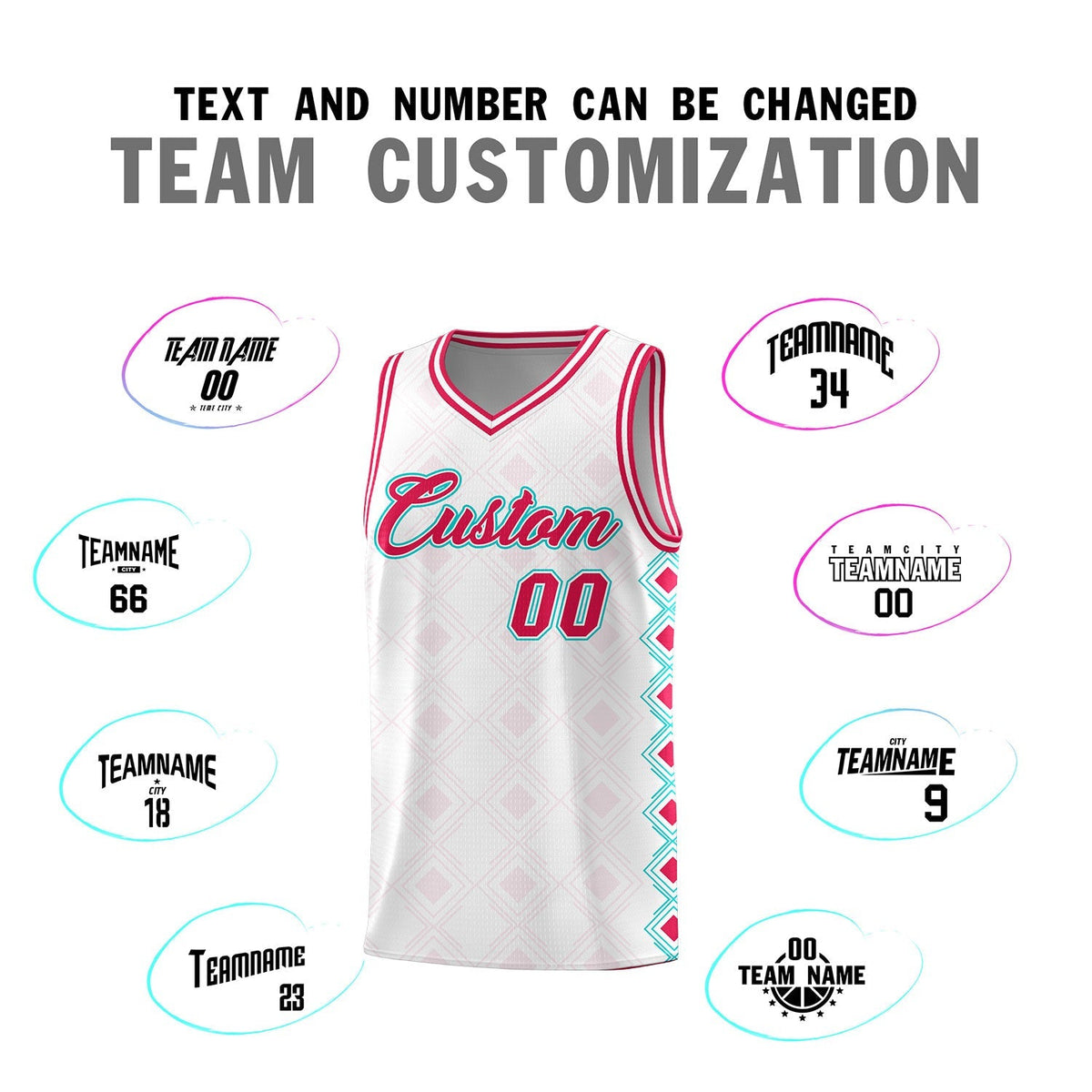 Custom White Side Blocks Sports Uniform Basketball Jersey|KXKSHOP