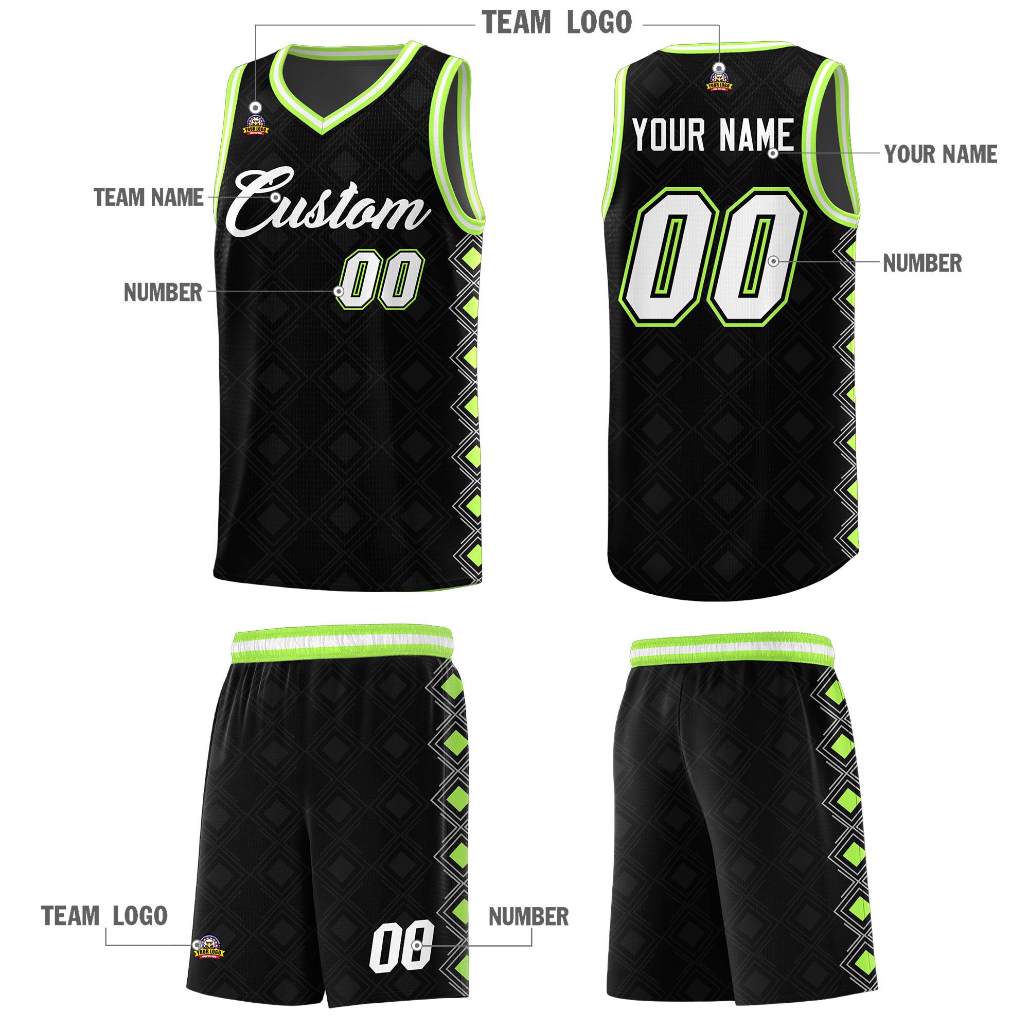 Custom Black Side Blocks Sports Uniform Basketball Jersey|KXKSHOP