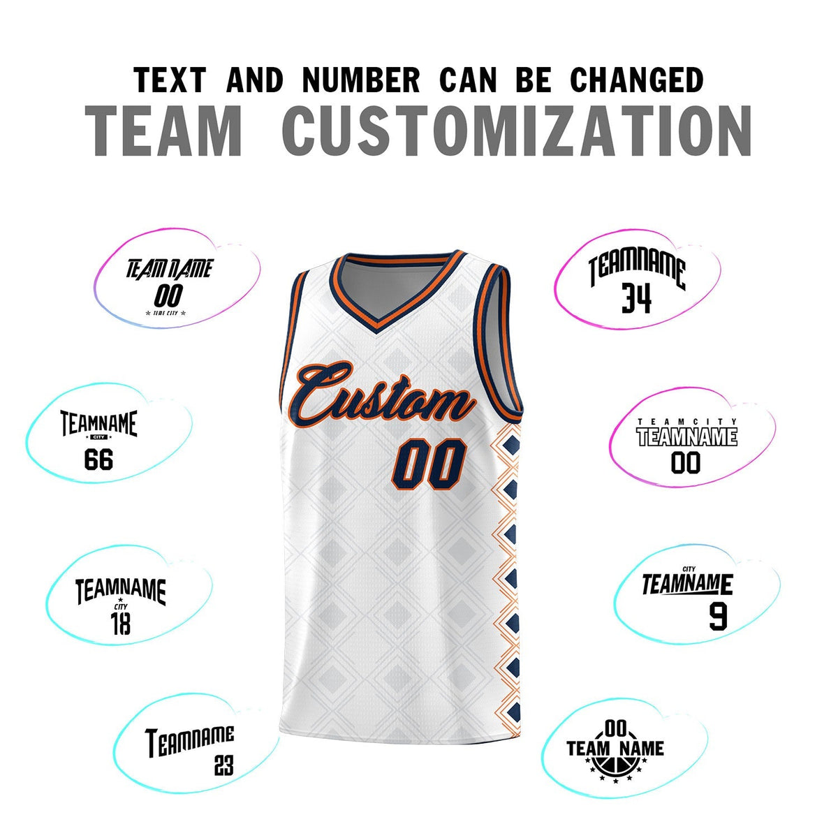 Custom White Side Blocks Sports Uniform Basketball Jersey|KXKSHOP