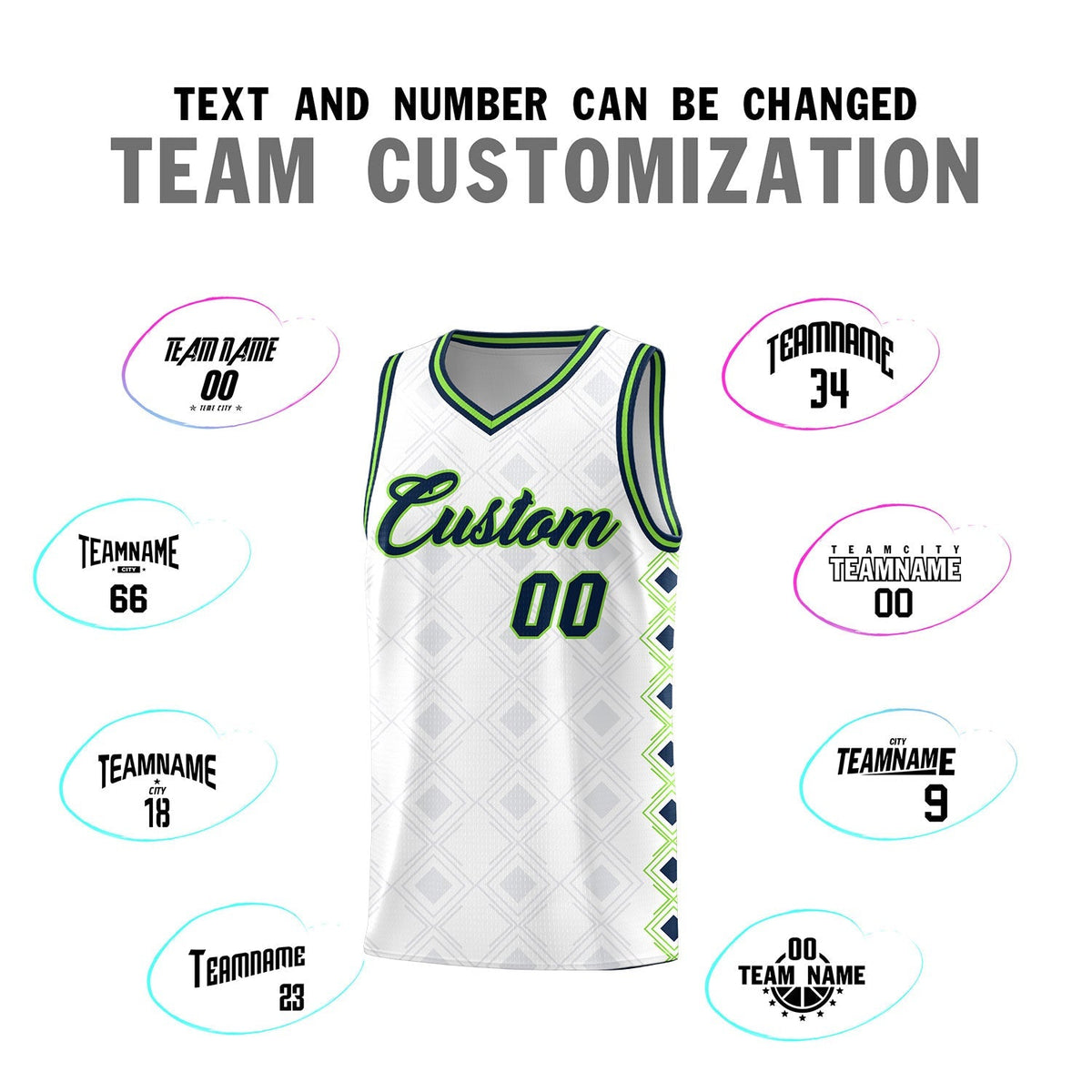 Custom White Side Blocks Sports Uniform Basketball Jersey|KXKSHOP