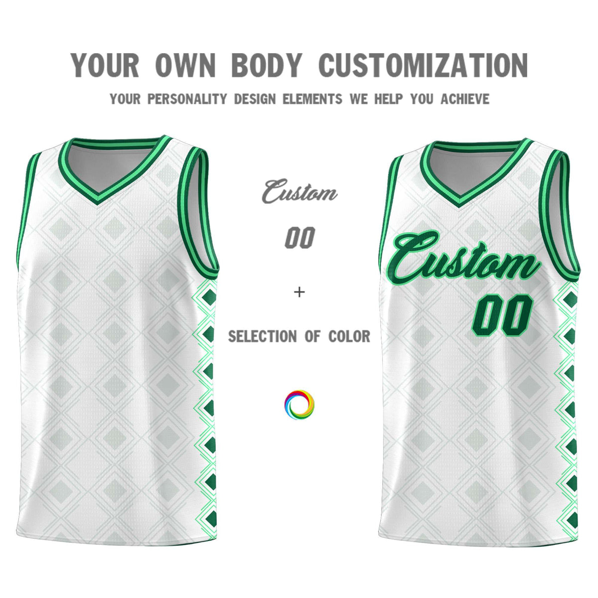 Custom White Side Blocks Sports Uniform Basketball Jersey|KXKSHOP