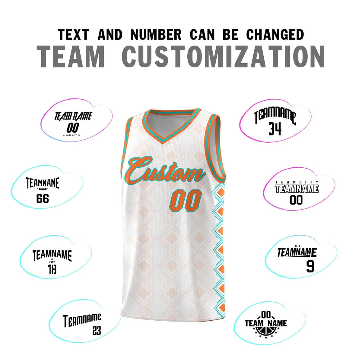 Custom White Side Blocks Sports Uniform Basketball Jersey|KXKSHOP
