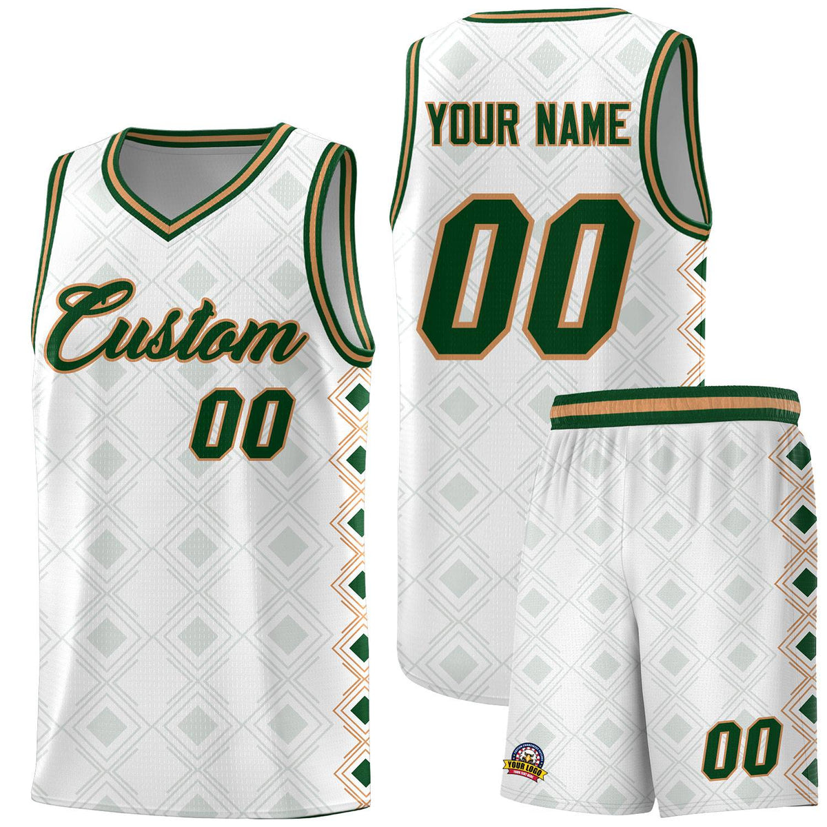 Custom White Side Blocks Sports Uniform Basketball Jersey|KXKSHOP