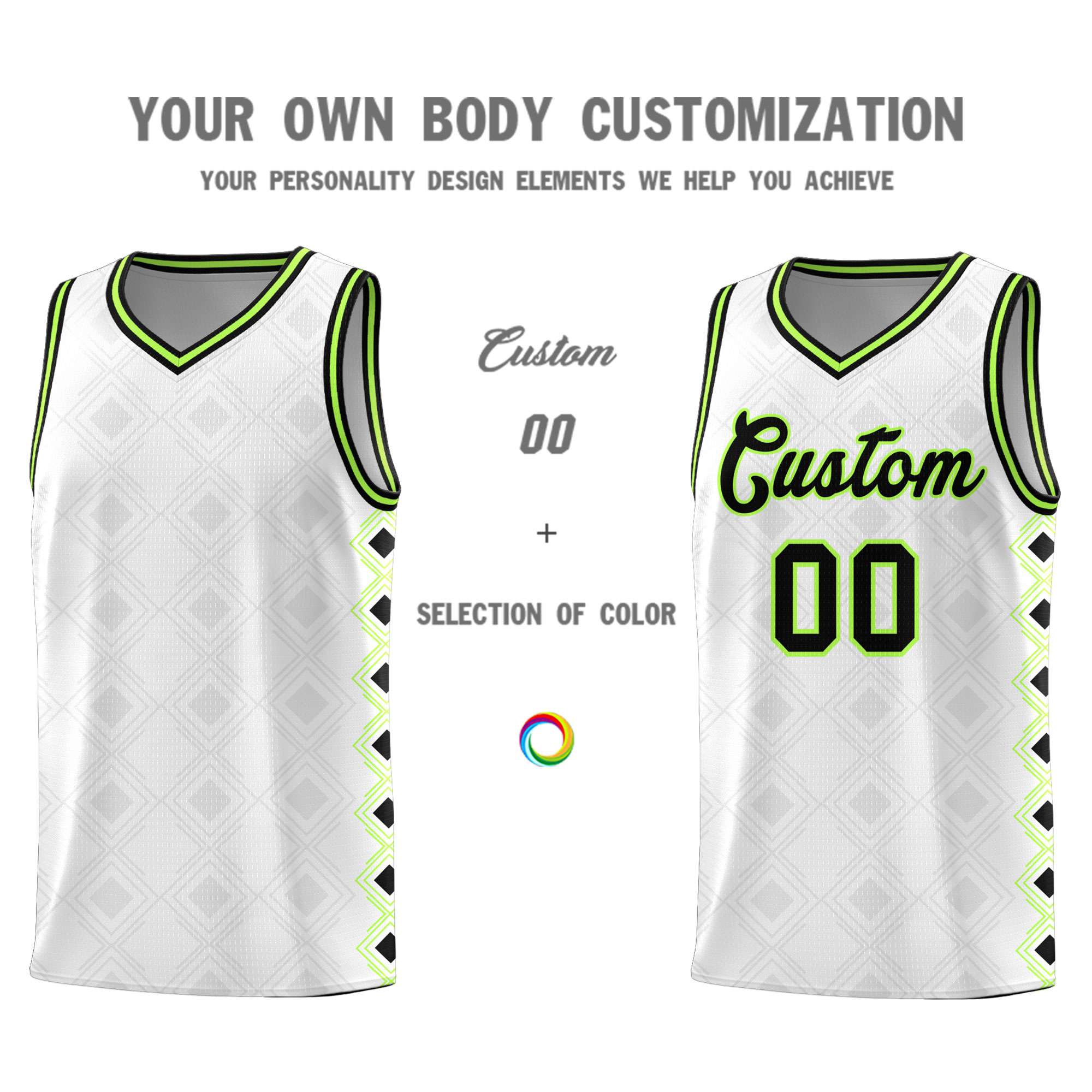 Custom White Side Blocks Sports Uniform Basketball Jersey|KXKSHOP