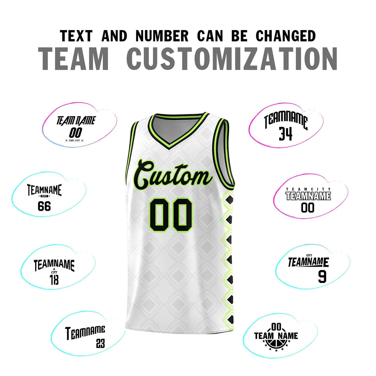 Custom White Side Blocks Sports Uniform Basketball Jersey|KXKSHOP