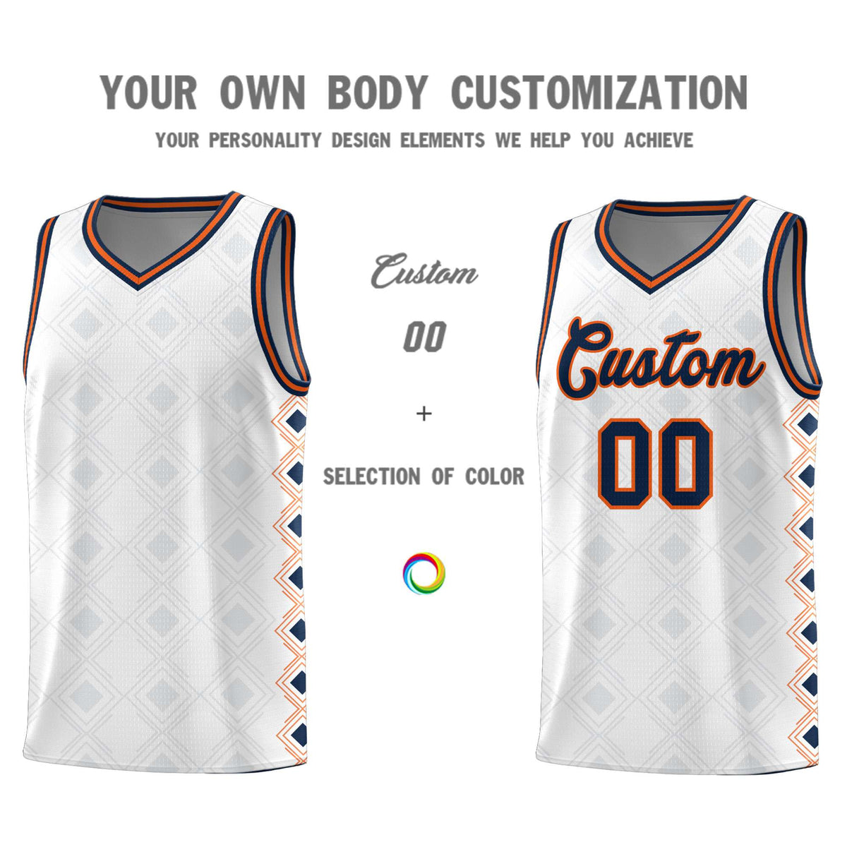 Custom White Side Blocks Sports Uniform Basketball Jersey|KXKSHOP