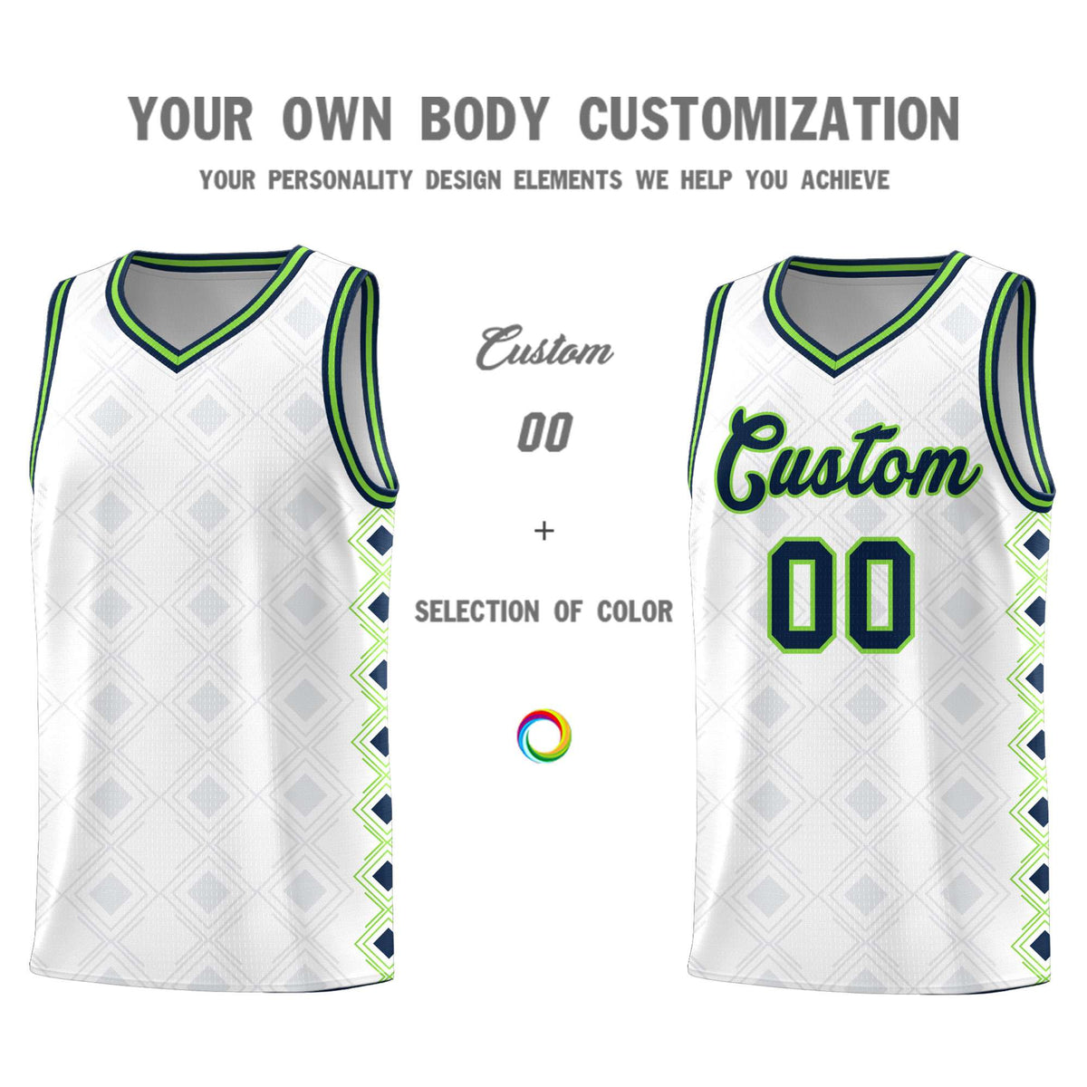 Custom White Side Blocks Sports Uniform Basketball Jersey|KXKSHOP