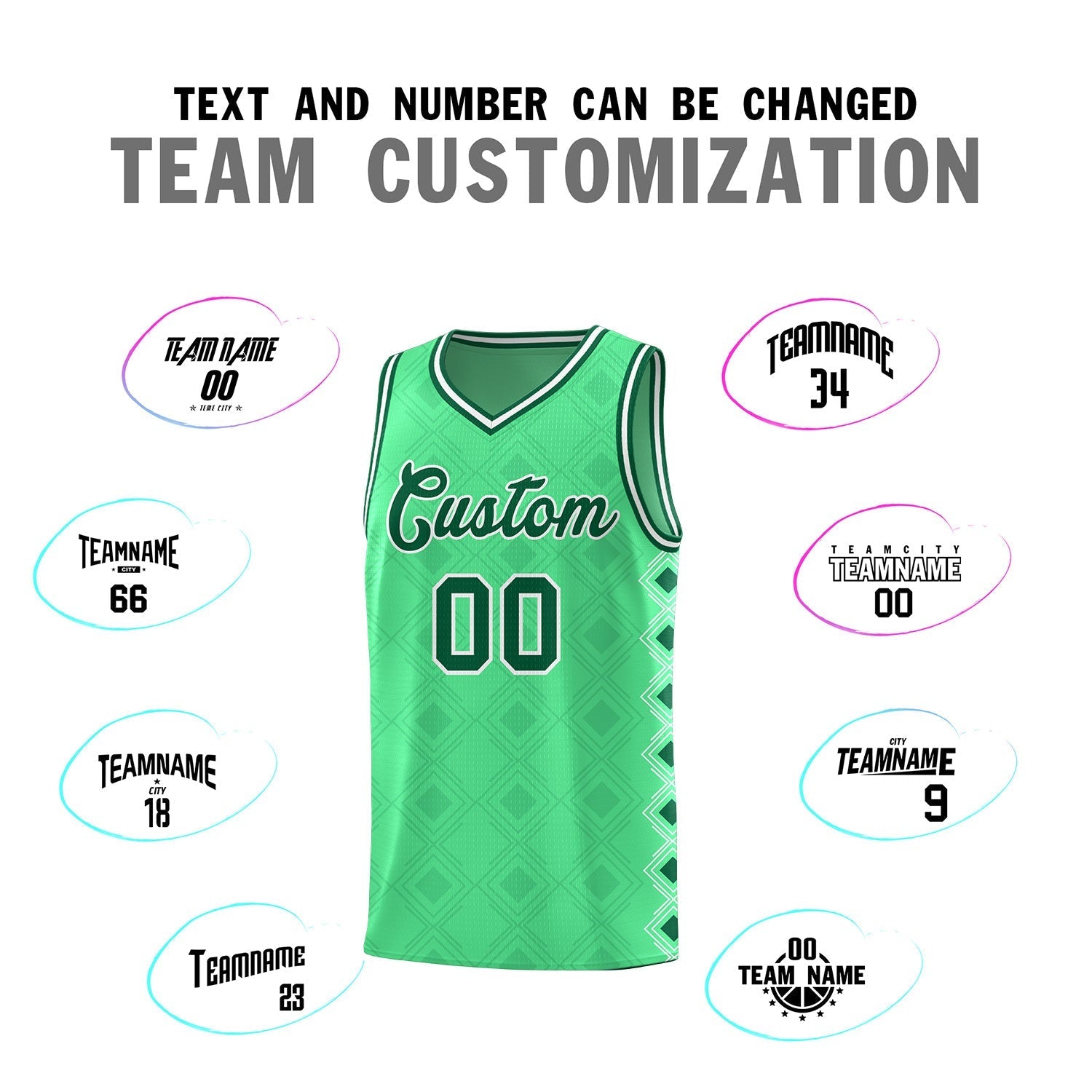 Custom Bright Green Side Blocks Sports Uniform Basketball Jersey|KXKSHOP